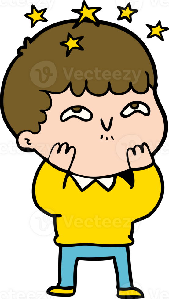 cartoon amazed boy png