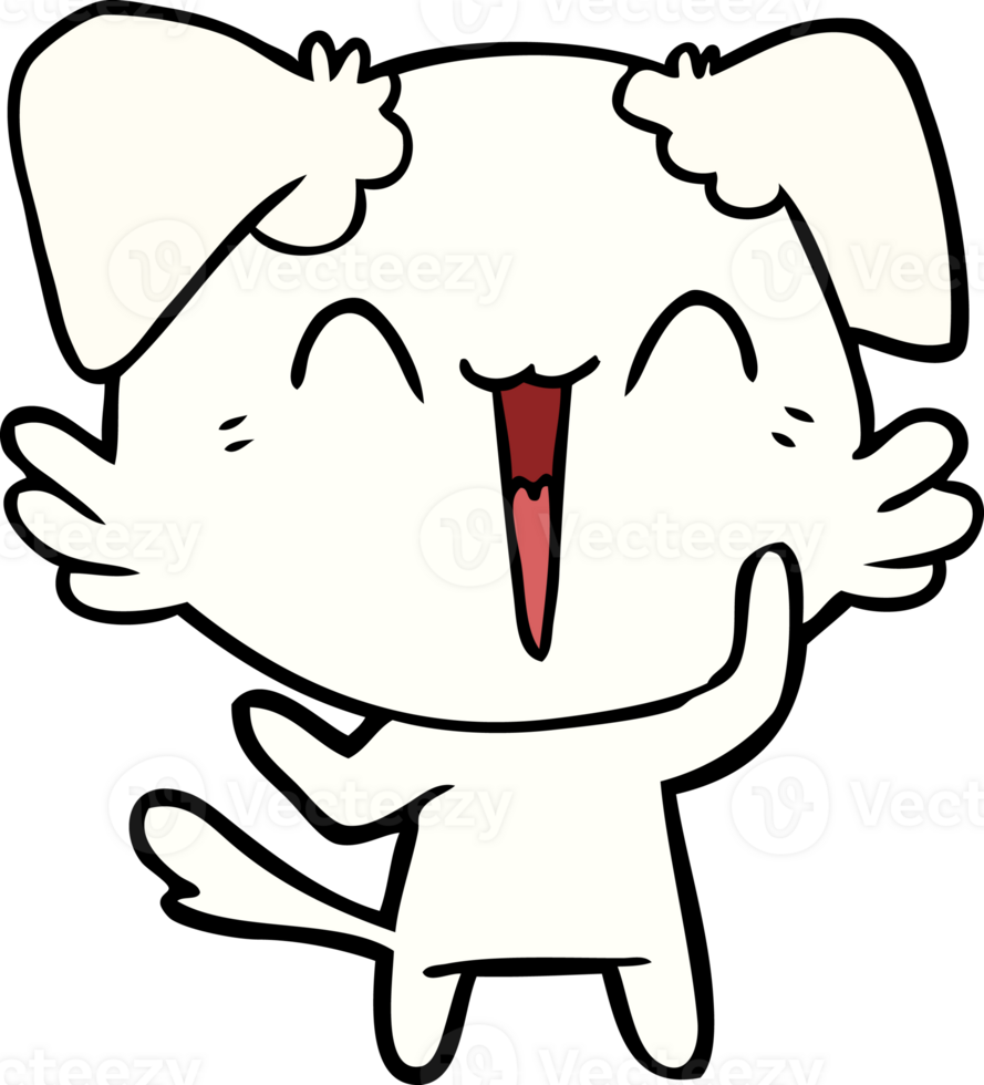 happy little dog cartoon png