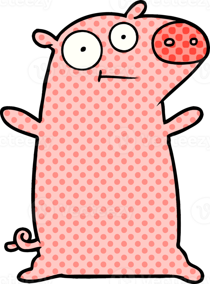 happy cartoon pig png
