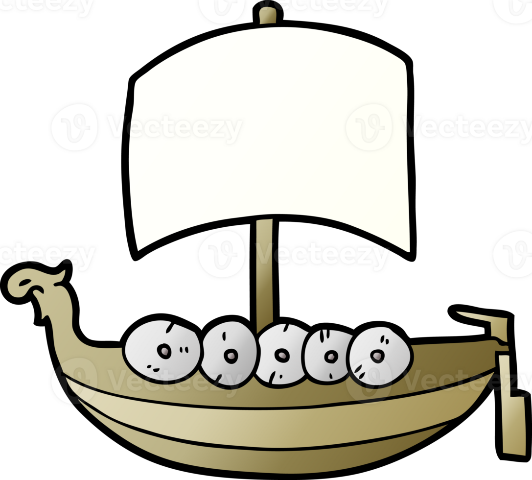 cartoon viking boat png