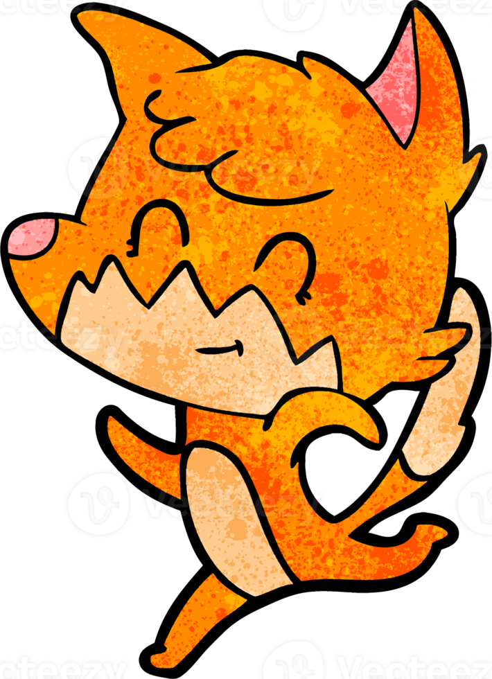 cartoon friendly fox png