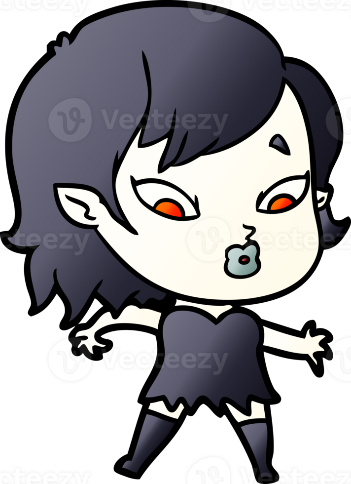 cute cartoon vampire girl png