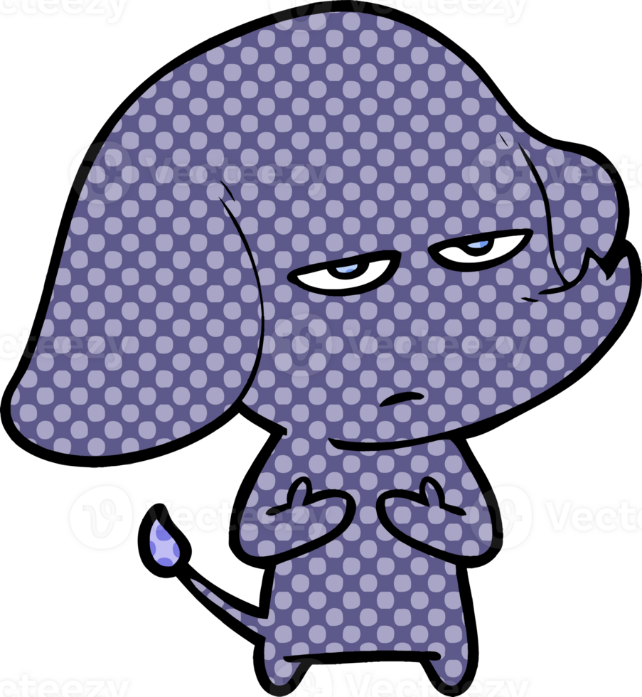 annoyed cartoon elephant 42281362 PNG