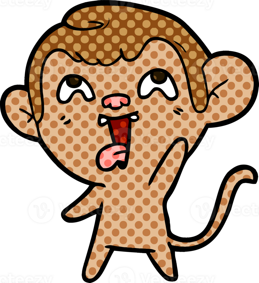 crazy cartoon monkey png