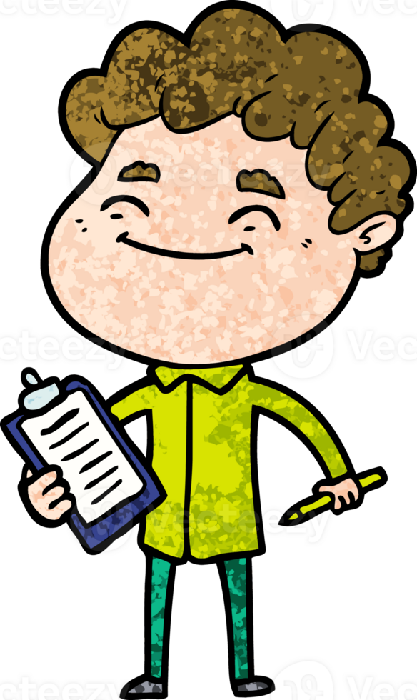 cartoon friendly man png