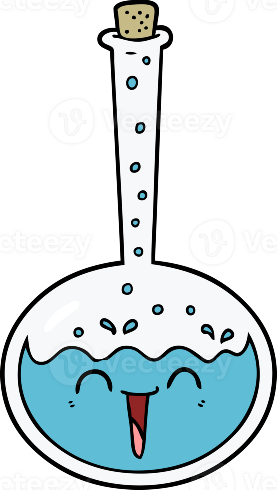 poción química de dibujos animados png