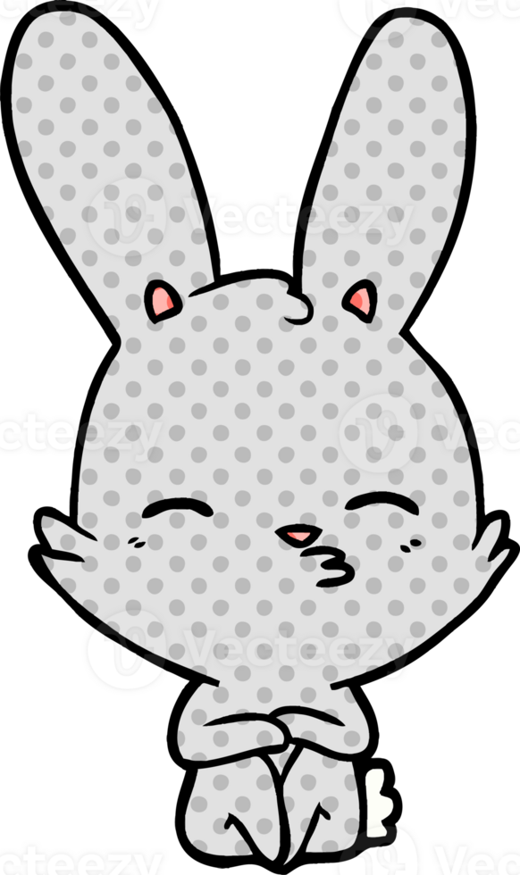 curious bunny cartoon png