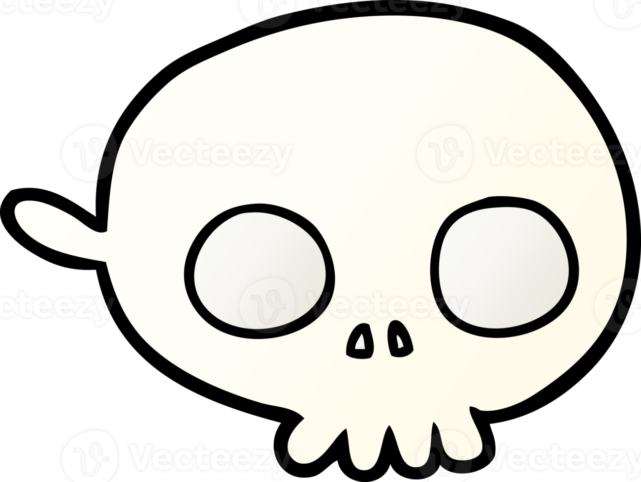 cartoon spooky skull mask png