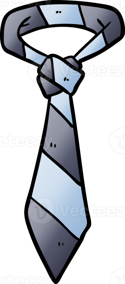 cartoon striped office tie png
