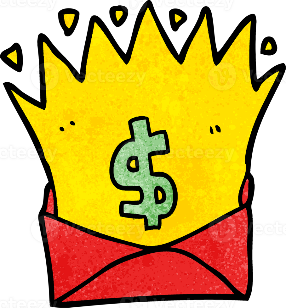 cartoon envelope with money sign png