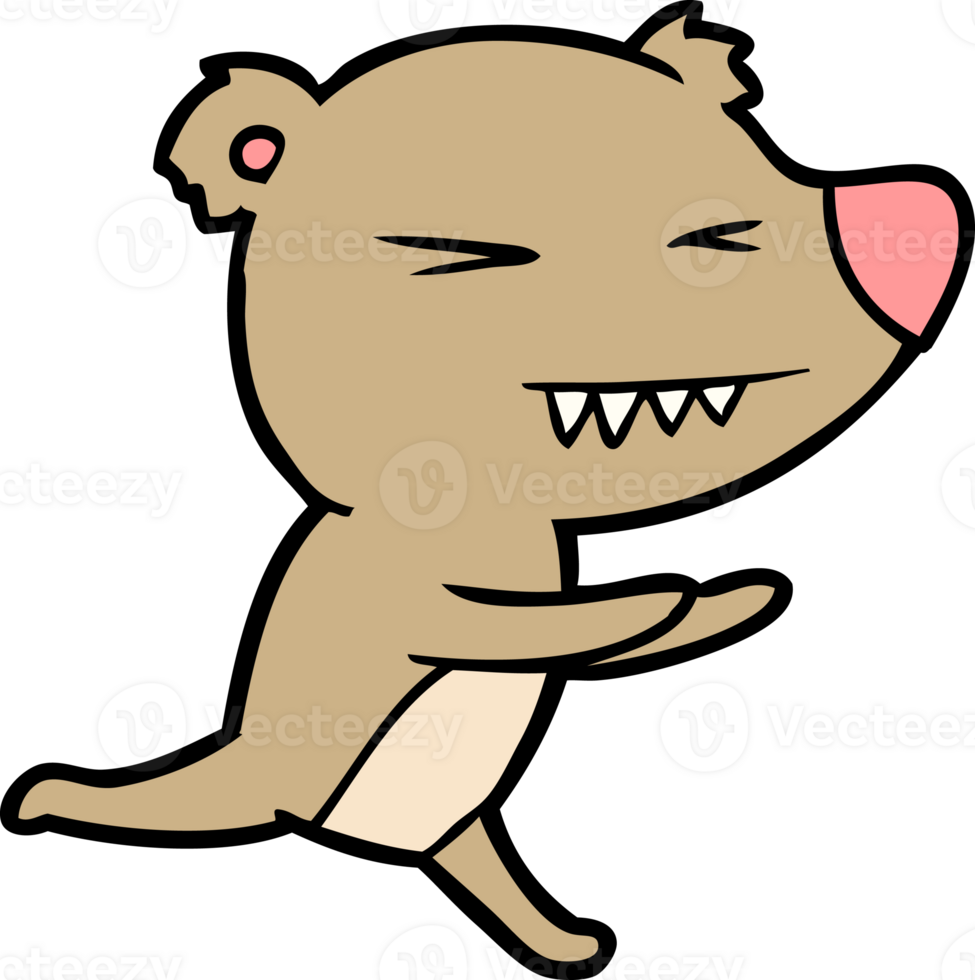 angry bear cartoon png