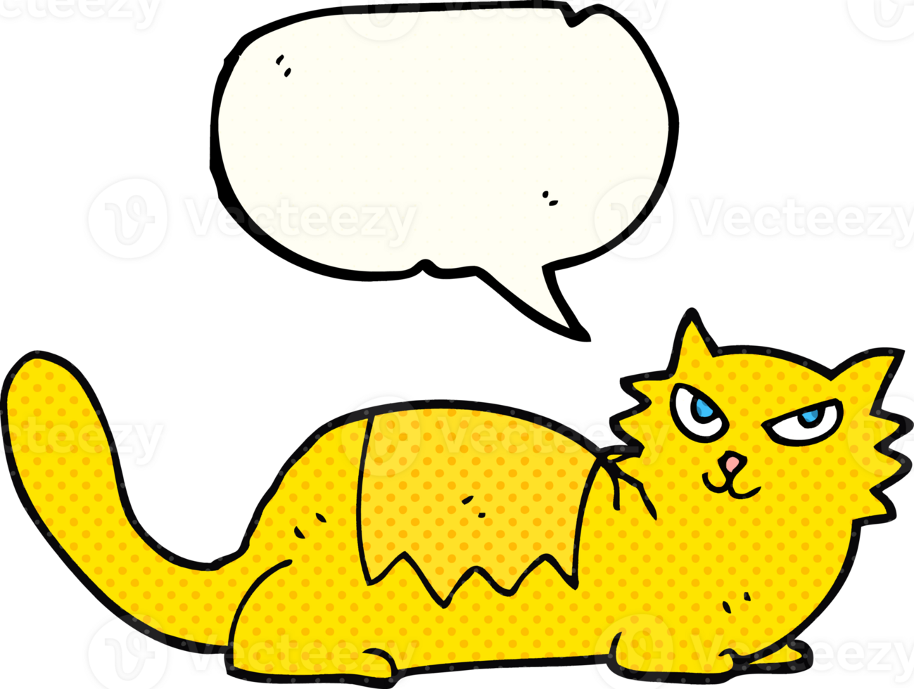 comic book speech bubble cartoon cat png