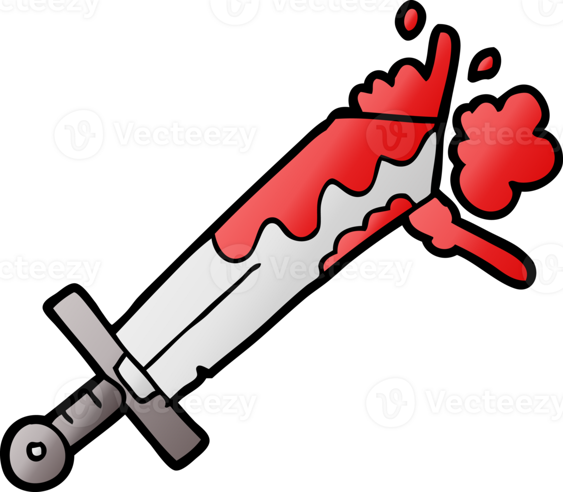 bloody cartoon sword png