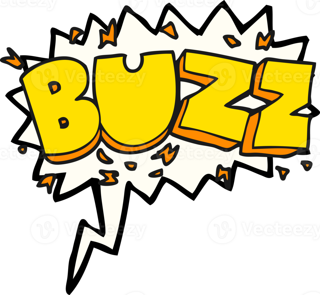 hand drawn speech bubble cartoon buzz symbol png