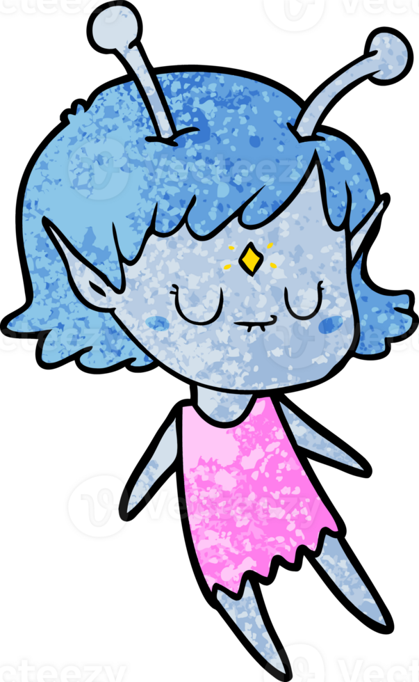 cartoon alien girl png