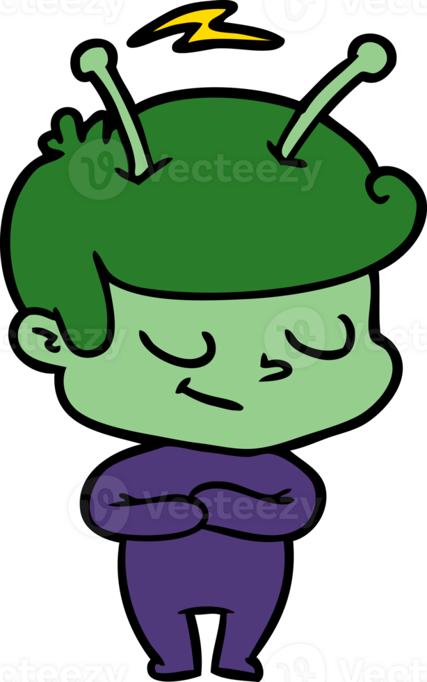 friendly cartoon spaceman png