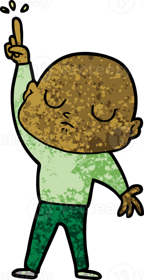 cartoon bald man png