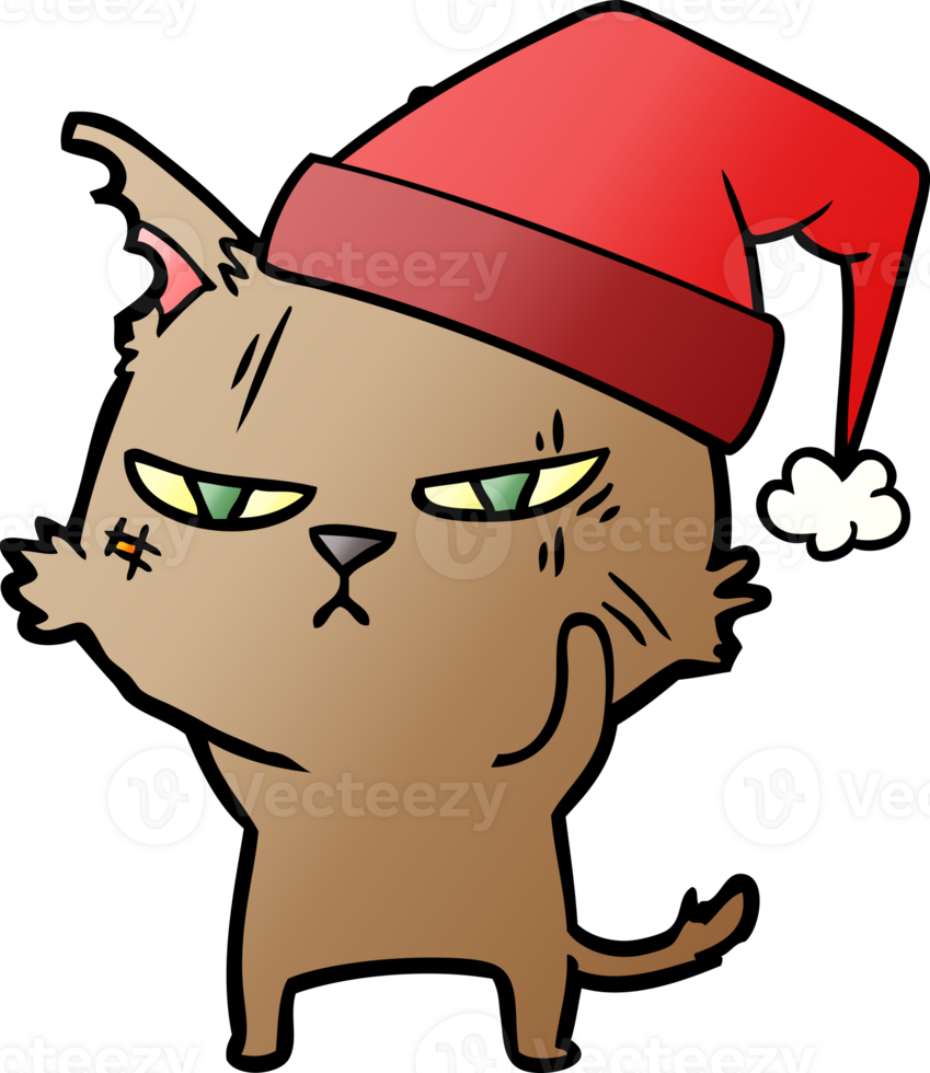 gato duro de dibujos animados png