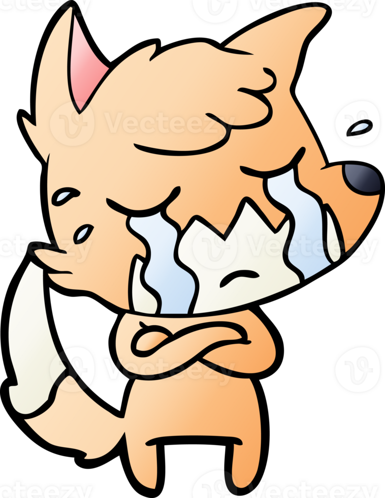 crying fox cartoon png