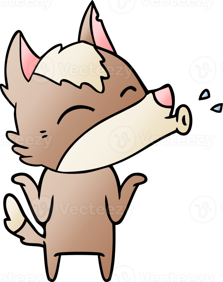 howling wolf cartoon png
