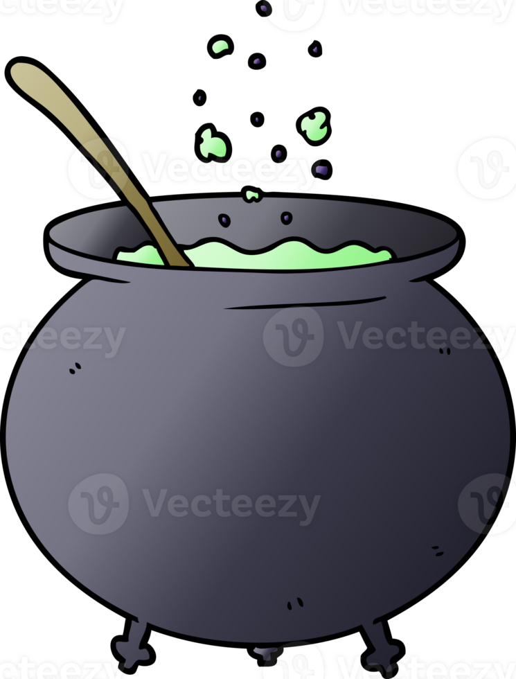 cartoon witch cauldron png