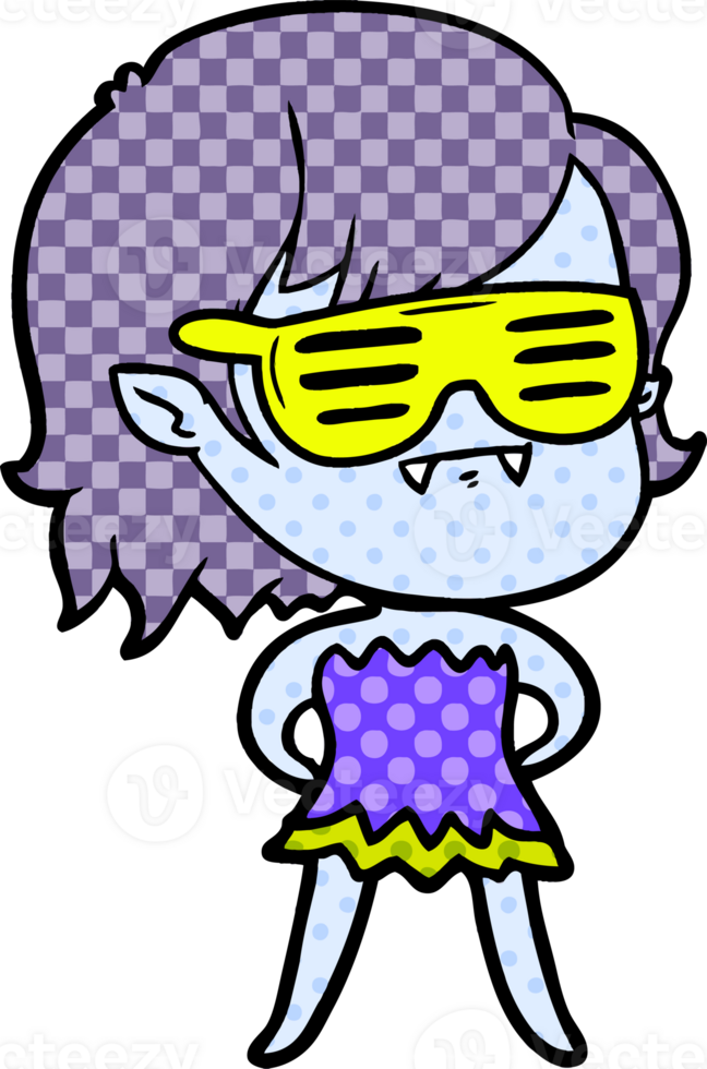 cartoon undead vampire girl png