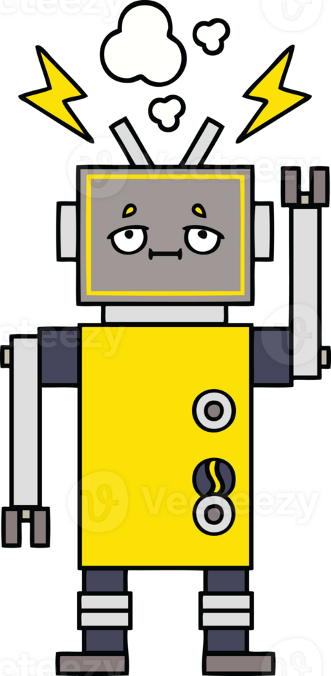 cute cartoon of a robot png