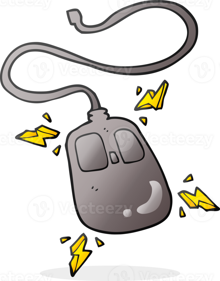 hand drawn cartoon computer mouse png
