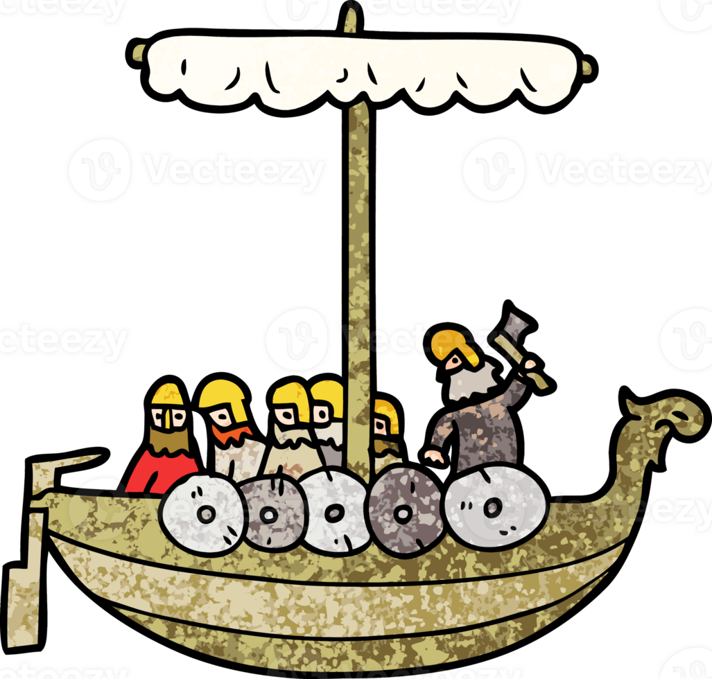 cartoon vikings sailing png