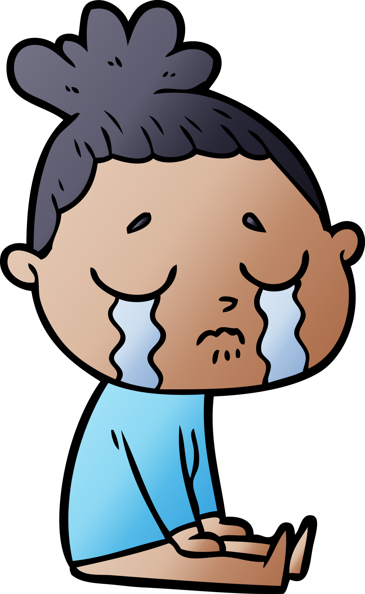 mujer llorando de dibujos animados 42283525 PNG