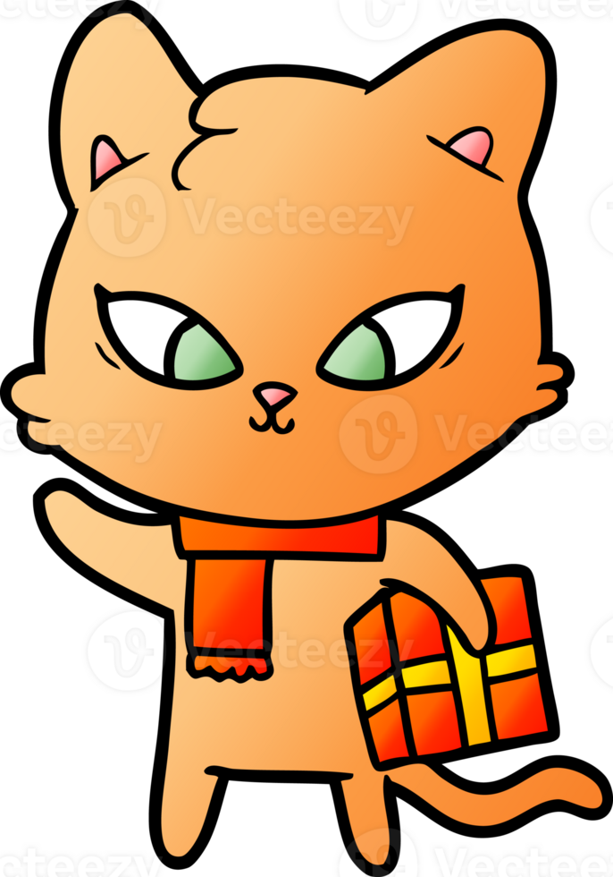 gato bonito dos desenhos animados png