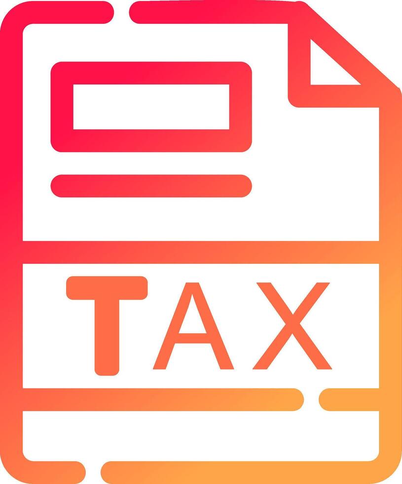 TAX Creative Icon Design vector