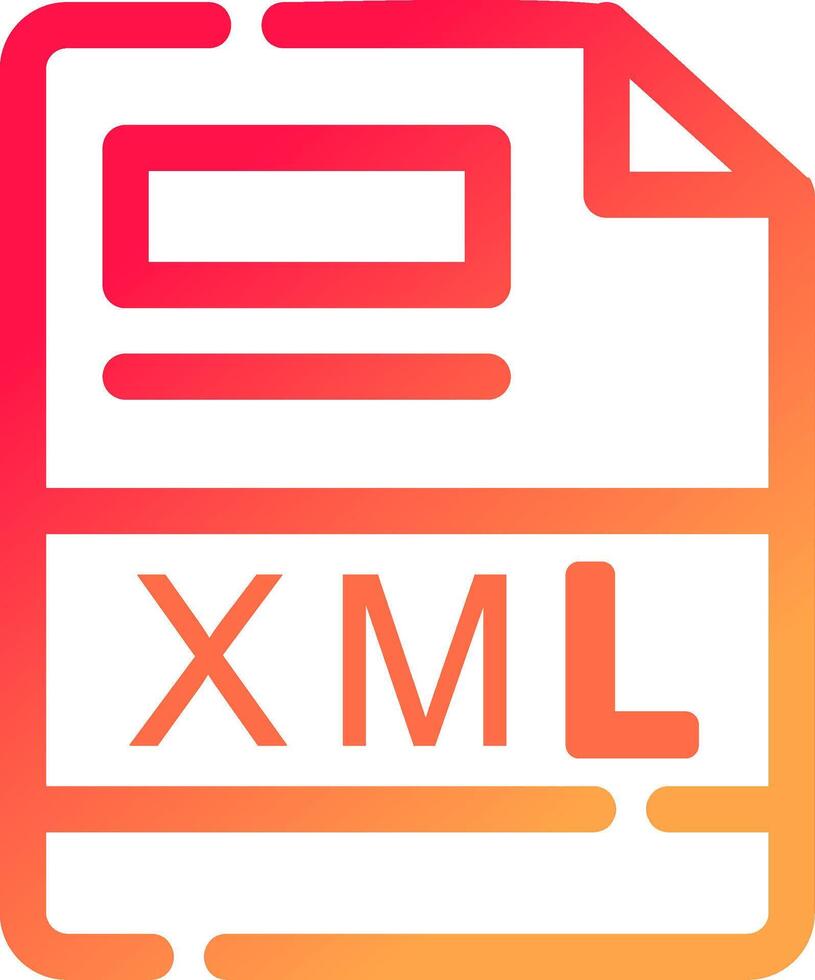 XML Creative Icon Design vector