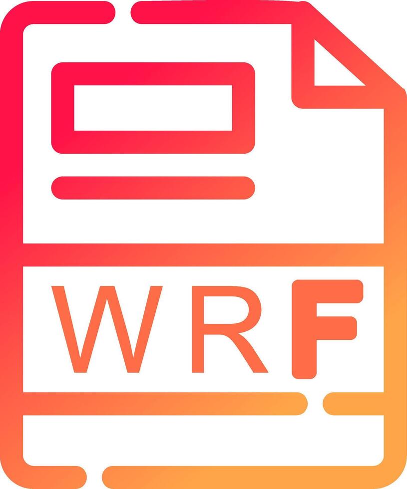 WRF Creative Icon Design vector