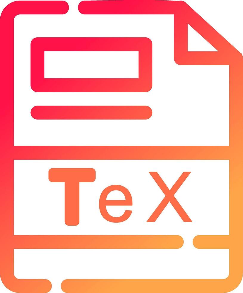 TeX Creative Icon Design vector