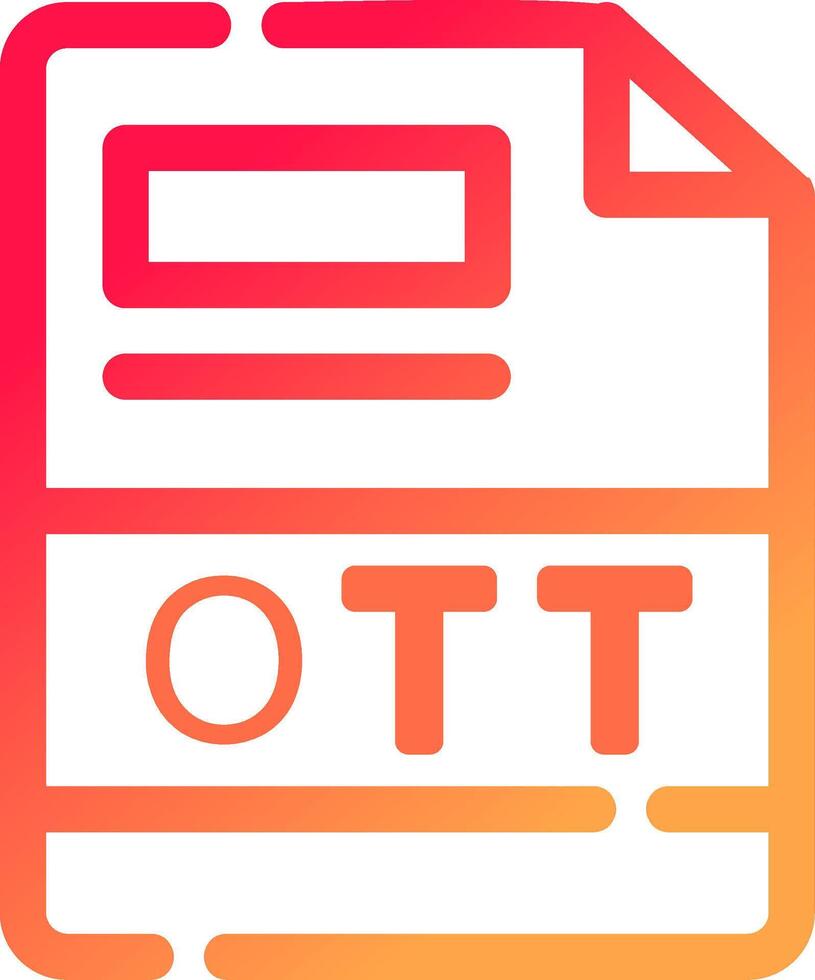 OTT Creative Icon Design vector