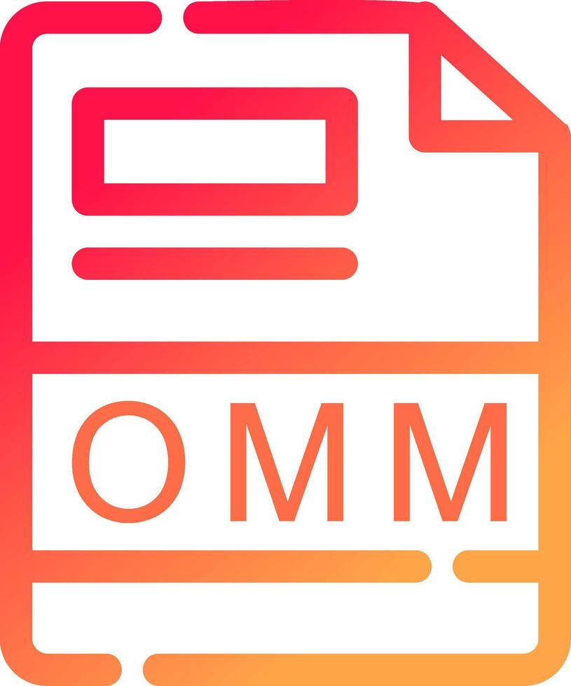 OMM Creative Icon Design vector