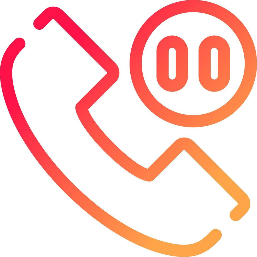 Phone Pause Creative Icon Design vector
