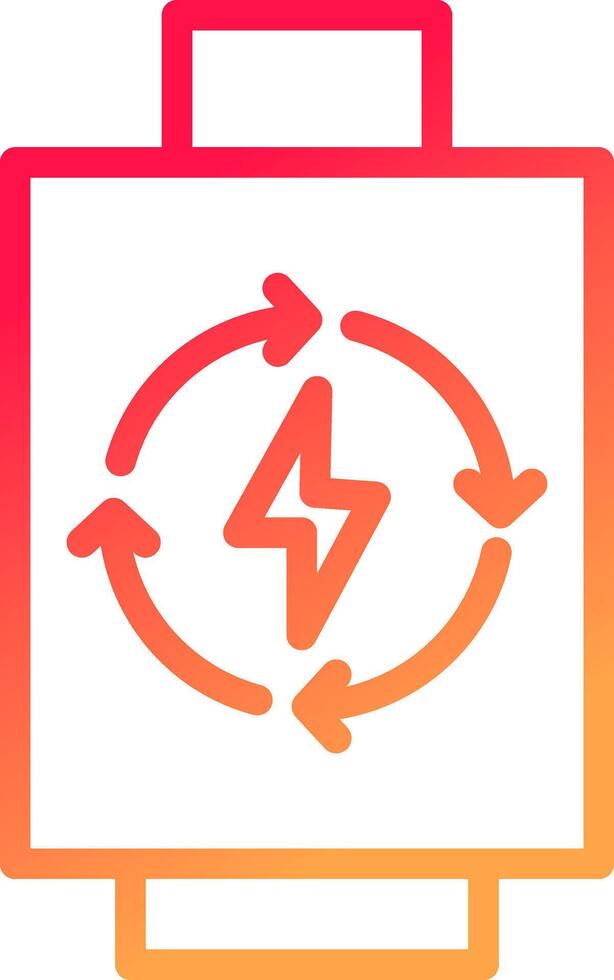 Rechargeable Battery Creative Icon Design vector
