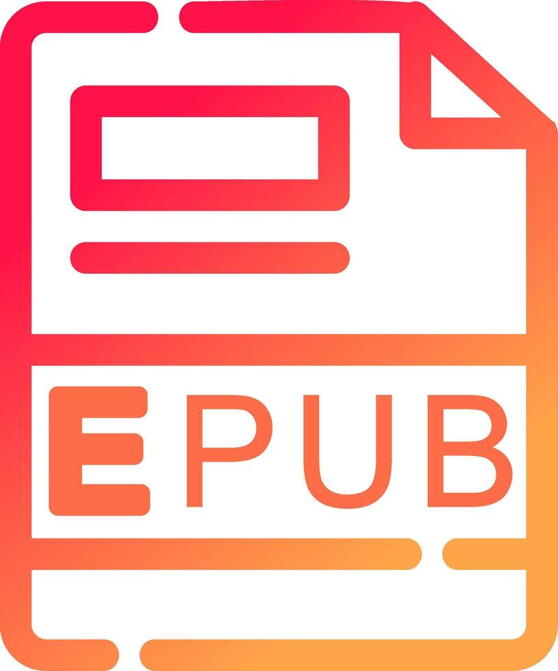 EPUB Creative Icon Design vector