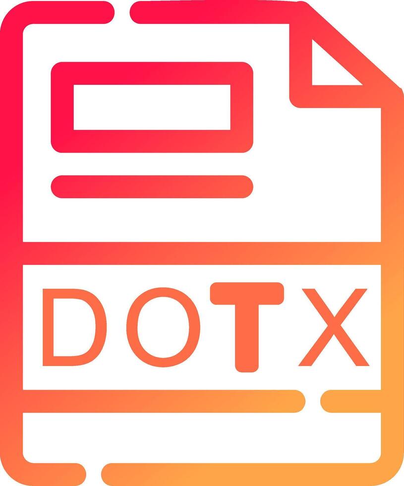 DOTX Creative Icon Design vector