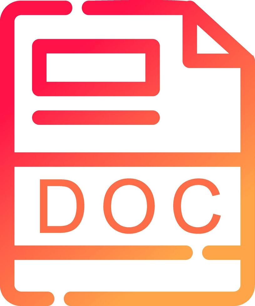 DOC Creative Icon Design vector