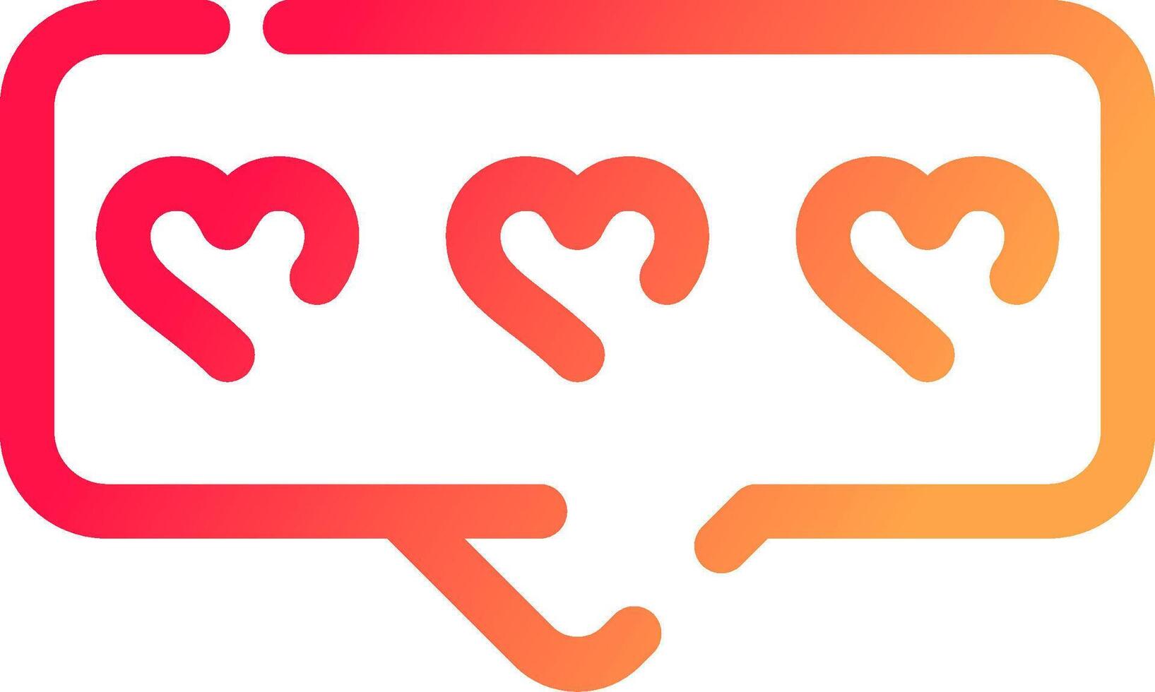 Comment Heart Creative Icon Design vector