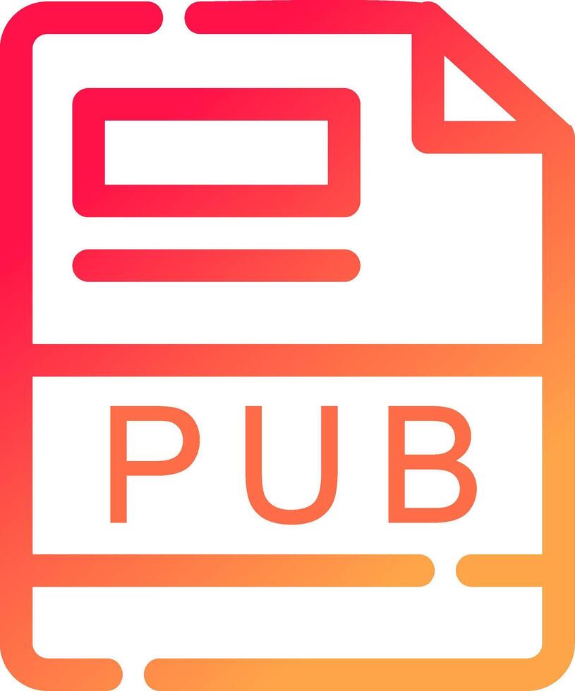 PUB Creative Icon Design vector