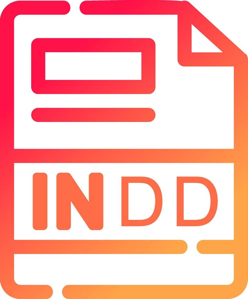 INDD Creative Icon Design vector