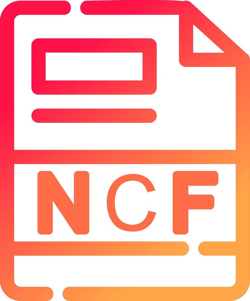 NCF Creative Icon Design vector