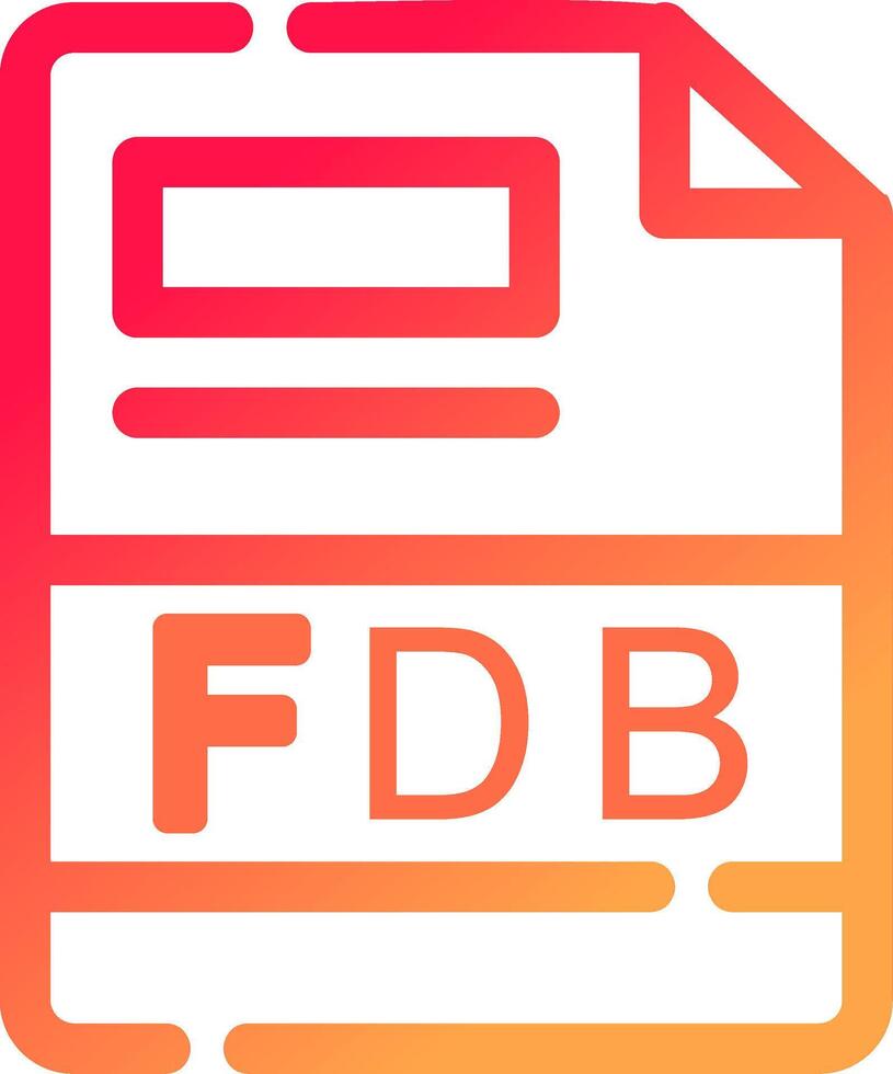 FDB Creative Icon Design vector