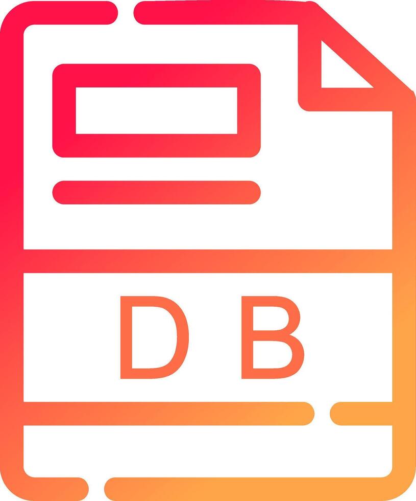 DB Creative Icon Design vector