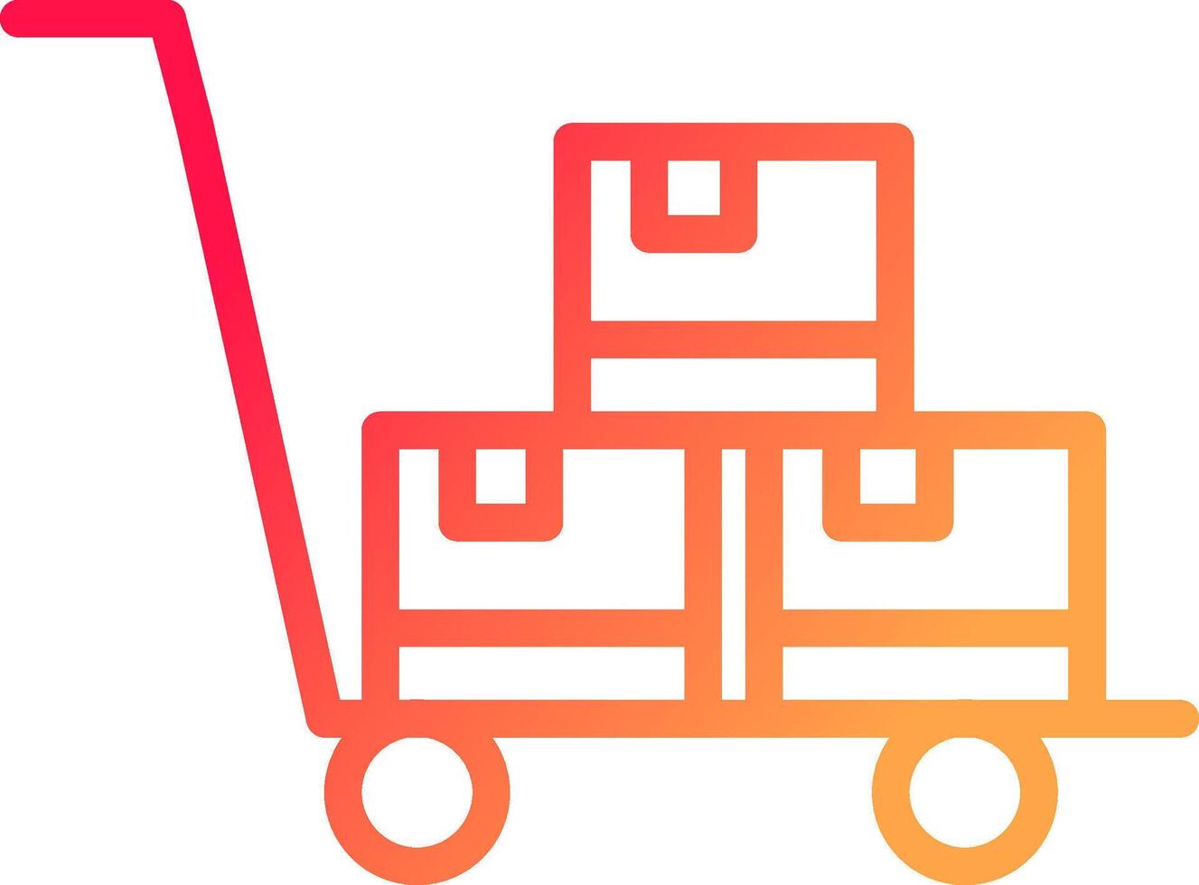 Trolley Creative Icon Design vector