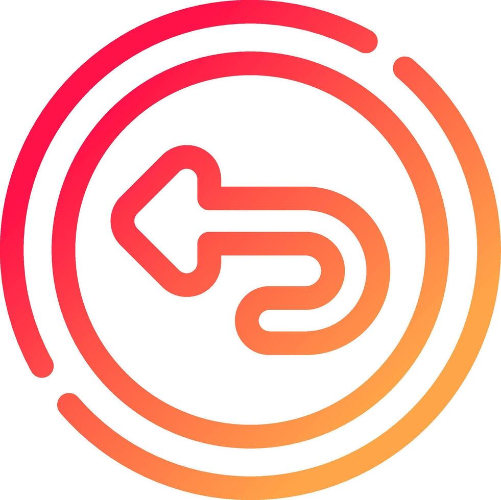 Undo Creative Icon Design vector